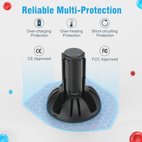 MARSDOCK Controller Charging Dock for Nintendo Switch Joycon | Charger Station Compatible with Switch OLED JoyCon, Controller Charger Stand Station with 8 Game Slots, 3.3FT Cable, LED