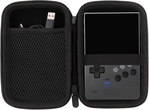 Hard EVA Carrying Storage Case Compatible with Retroid Pocket Flip 2 / Retroid Pocket Classic Retro Game Handheld Console Protective Travel Storage Box (Black) - color: Black