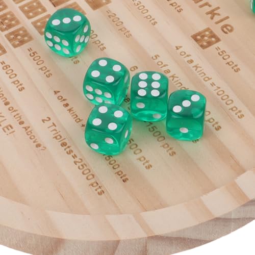 BESPORTBLE Wooden Dice Tray Compact Dice Storage Case for Family Board Games Party Dice Roleplaying Game Accessory Portable Solid Wood Essential