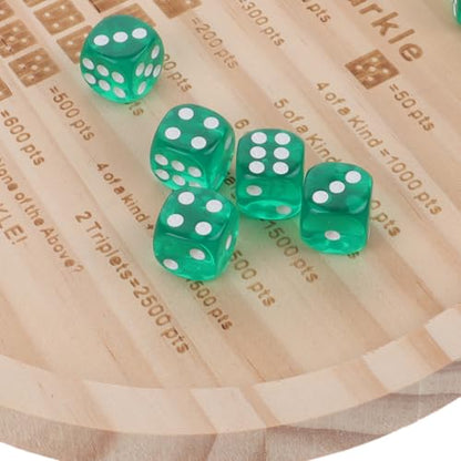 BESPORTBLE Wooden Dice Tray Compact Dice Storage Case for Family Board Games Party Dice Roleplaying Game Accessory Portable Solid Wood Essential