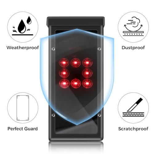 Protective Shield for Square Golf Launch Monitor, Metal Square Golf Protective Case with High-Transparency Acrylic Panel, Indoor/Outdoor Use, Protects Against Collisions