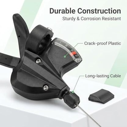 SL-M315-7 Speed Bike Shifter, 7 Speed Right Thumb Gear Shifter | Bicycle Shift Lever MTB Mountain Bike Shifter Trigger Shifter Commuter Folding Hybrid Bike Gear Shifter - color: SL-M315-7R