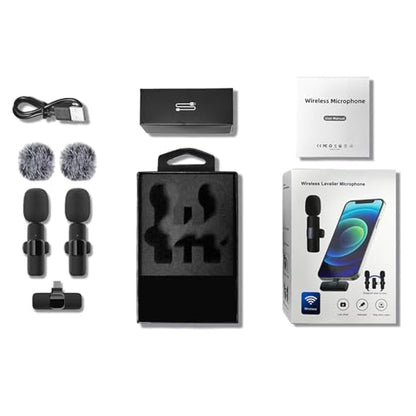 Professional Wireless Lavalier Lapel Microphone for iPhone, Mini Video Recording Mic for Interview Video Podcast Vlog YouTube & Livestream, Noise Reduction, Plug & Play (Lightning Port) - style: Lightning Port