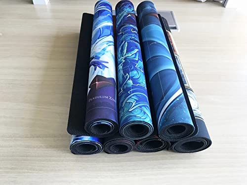 Custom Playmat 24" x 14" Non-Slip with Mat Bag MTG Playmat Compatible for TCG YGO DTCG PTCG OPCG,Printable Play Zone & Optional Stitched Edging