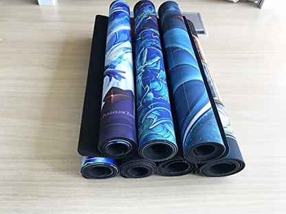 Custom Playmat 24" x 14" Non-Slip with Mat Bag MTG Playmat Compatible for TCG YGO DTCG PTCG OPCG,Printable Play Zone & Optional Stitched Edging