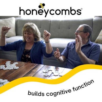 HoneyCombs Game, Tile Matching Game for Kids & Families, 52 Tiles, Ages 6+ | Award-winning STEM toy with 52 tactile tiles, 1-8 players, 3 ways to play for interactive family fun and learning