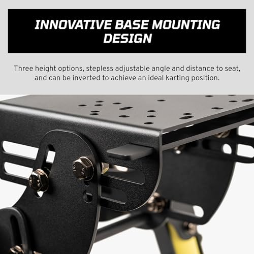 Fanatec Sim Racing CSL Cockpit V1.5 – Strong and Lightweight, Steel-Reinforced Aluminum Frame, Universal Wheelbase Mounting Bracket, GT Driving Position, Easy Assembly – Black