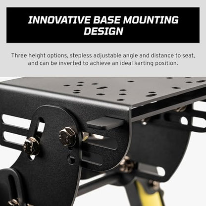 Fanatec Sim Racing CSL Cockpit V1.5 – Strong and Lightweight, Steel-Reinforced Aluminum Frame, Universal Wheelbase Mounting Bracket, GT Driving Position, Easy Assembly – Black