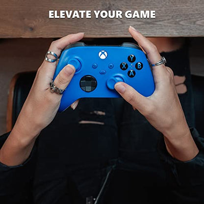 Xbox Wireless Controller - Shock Blue - Bluetooth - USB - Xbox Series X, S, One, PC, Android, iOS, Tablet - 19 Buttons - 90 Days Warranty