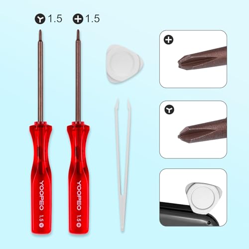 AKNES|GuliKit TMR Joystick Replacement for Switch 2 Joy-Con, Anti-Jitter | Drift-Proof Electromagnetic Sensor Joystick, Repair Kit (Screwdrivers, Tweezers, Pry Tool), DIY Replacement Part