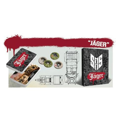 Word Forge Games: SAS Rogue Regiment - Jager Expansion - Strategy Board Game, WWII Stealth Action Game, Military Theme, Ages 14+, 1-4 Players, 60 Min - style: Jäger