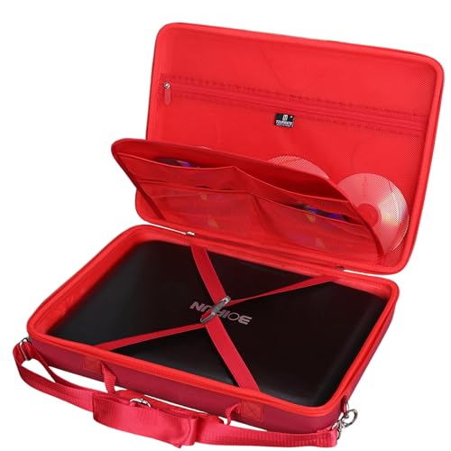 Tourmate Hard Storage Case for BOIFUN/POFOTO/YOTON 17.5" 16.9" 15.5" Portable DVD Player,PJGCWB 16.9" POFOTO 15.7" Portable EVA Box (Only Box) (Dark Red) - color: Dark Red