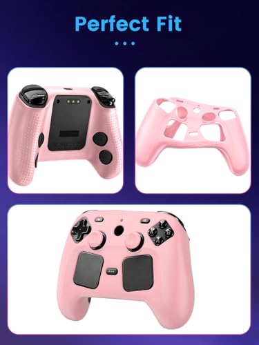 Oshmirian Case Cover for Steam Controller 2 2026,Soft Silicone Protector Cover,Skin Case for Steam Controller 2 with Button Cap, Anti-Scratch,Shockproof,Pink - color: Pink