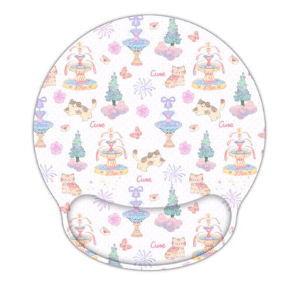 Ergonomic Mouse Pad with Wrist Support,Non-Slip Rubber Base for Computer Laptop & Mac,Lightweight Rest for Home,Office & Travel (Cute Kitten) - color: Cute Kitten