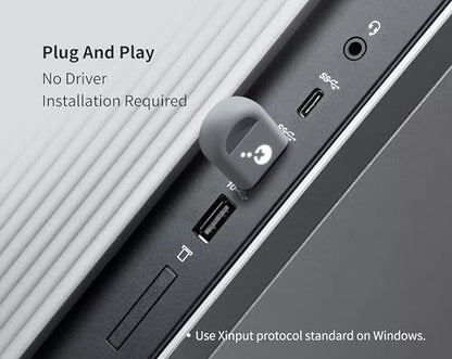 GuliKit Hyperlink 2 Fast Wireless Adapter for Xbox Series X|S Controller | For Xbox Elite 2/Xbox One Bluetooth/PS5 Dual Sense/Edge/PS4/Switch Pro Gamepad—Play on PC, Switch 1/2, Android & SteamOS