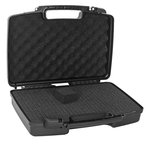 14.1" x 10.6" x 3.5"Customizable Foam Hard-Shell Portable Case | Portable Case with Pre-cut Foam Interior, Suitable for Storing Electronics, Microphones, Cameras, and Equipment, etc - size: 14"