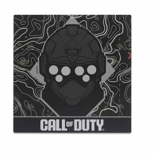Call of Duty Ghost Operator Metal Wall Decor | Call of Duty Sign for Bedroom or Game Room - color: Black/Gray