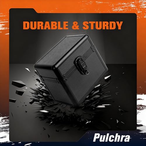 Pulchra Graded Card Storage Box, Top Loaders Case, Sports Trading Box, Slab PSA MTG CSG SGC Magnetic Holder, Carrying Collector Storage Boxes - size: Medium