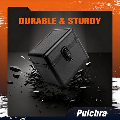 Pulchra Graded Card Storage Box, Top Loaders Case, Sports Trading Box, Slab PSA MTG CSG SGC Magnetic Holder, Carrying Collector Storage Boxes - size: Medium
