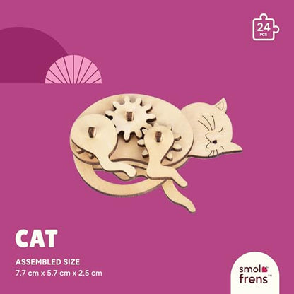 3D Wooden Puzzles for Ages 8+, 5 Pack Animal Puzzles, FSC-Certified Wood, Plastic-Free Toy, STEM Kit for Kids Teens Adults, Wood Craft Model Kit, Individually Wrapped Party Favors - City Frens - color: City Frens