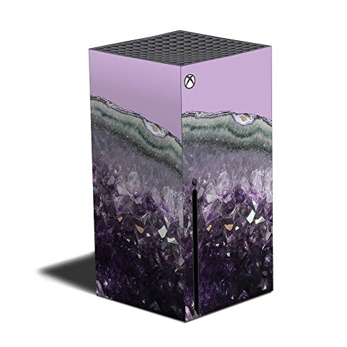 MightySkins Skin Compatible with Xbox Series X - Amethyst Agate | Protective, Durable, and Unique Vinyl Decal wrap Cover | Easy to Apply and Change Styles | Made in The USA (MIXBSERX-Amethyst Agate) - color: Amethyst Agate