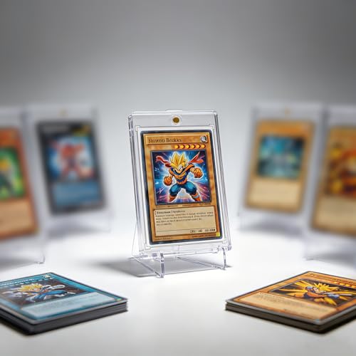 20 Pack 100pt One Touch Magnetic Card Holders with 30 Soft Sleeves | Slide sleeved cards into magnetic holders for dual UV scratch protection, fits sturdy baseball and TCG trading cards ﻿ - size: 100PT Card Holder20ct + Soft Sleeves30ct