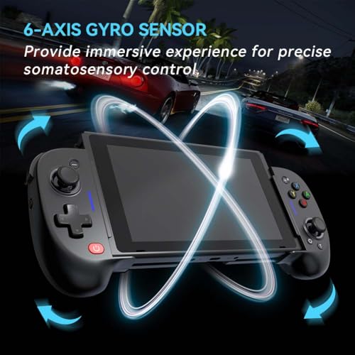ShanWan Mobile Game Controller, Suitable for iPhone/Android/Switch/Switch OLED, Hall Effect Joystick, Turning your Phone into a Game Console to play Xbox, PlayStation, Call of Duty Roblox、Fortnite - size: Switch and iPhone/Android