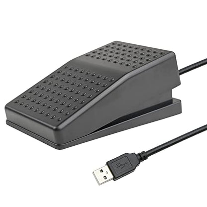 iKKEGOL Upgraded USB Foot Switch Single Pedal Mechanical Control Footswitch Map Mouse Keyboard Hotkey Combination Key Press Simulator Program Page Turner Game Transcription HID