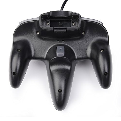 KIWITATA Classic N64 USB Controller, Retro N64 Remote Wired Joystick PC Emulator Game Controller for Windows XP 7 8 11 & Raspberry Pi 3 - color: black