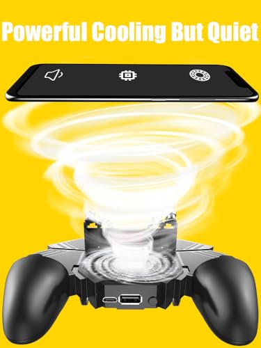 Mikirini 11 in 1 PUBG Mobile Controller with Phone Cooler & 4000mAh Battery | L2R2 Cell Phone Triggers for PUBG/Call of Duty/Free Fire/Fornite, compatible with 4.7-6.5" iPhones & Android Phones