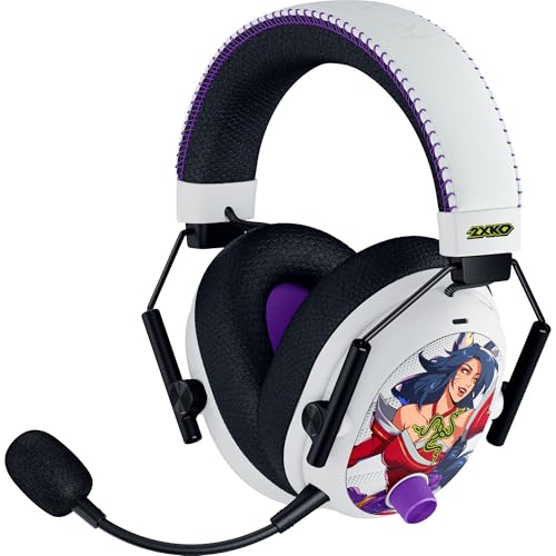 Razer BlackShark V3 Pro Wireless ANC Xbox Gaming Headset, 2XKO Edition | Full Band Mic, 50mm Drivers, 2.4 GHz, Bluetooth, USB, 3.5mm, Works with PC, Mac, PS5, Nintendo Switch, 70 Hr Battery - color: 2XKO Edition, style: Xbox