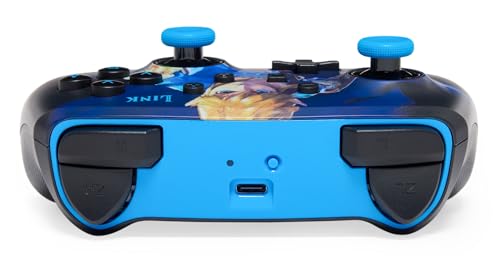 PowerA Enhanced Wireless Controller for Nintendo Switch with Lumectra - Wake Up Link, Gamepad, Game Controller, Bluetooth Controller, Rechargeable - style: Wake Up Link