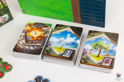 Asmodee Cozy Stickerville Board Game - Narrative Strategy Game of Village Building & Storytelling, Family-Friendly Fun for Kids & Adults, Ages 8+, 1-6 Players, 30 Minute Playtime