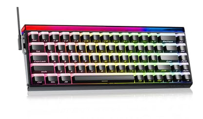 Aula Hero 68 HE 60% Gaming Keyboard Wired, Hall Effect Magnetic Switch Keyboard with Adjustable Actuation, Fast Trigger Mode, 8K Hz Polling Rate, 0.125ms Latency, RGB Backlit - color: Black Lighthouse