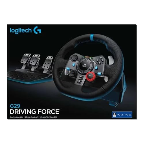 Logitech Driving Force G29 Racing Wheel for PlayStation 4 and PlayStation 3 (Renewed)