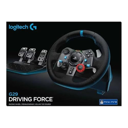Logitech Driving Force G29 Racing Wheel for PlayStation 4 and PlayStation 3 (Renewed)