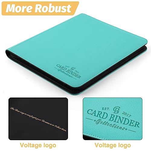 Trading Card Binder, Card Collection Binder Album Folder with 720 Side Loading Pockets, 12 Pocket Trading Card Album Folder for TGC,MTG, Baseball Cards, Yugioh - color: Green720