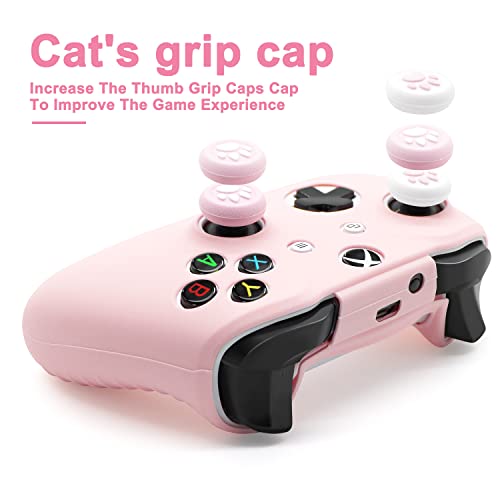 BRHE Xbox Ones Controller Skin Cover,Anti-Slip Silicone Cover Skin | Case for Xbox OneS/X Controller with Thumb Grips Caps x 2
