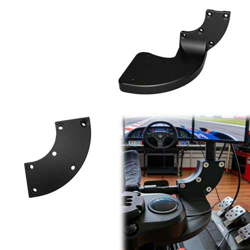 2Pcs Racing Shifter Mount Bracket Compatible with Playseat Challenge Simulator, Gear Shift Holder for Gaming Cockpit