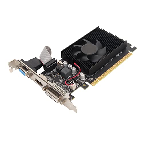 Bewinner GT610 Computer Graphics Card, 2GB DDR3 64bit PCI Express X16 Graphics Card with DVI, VGA, HDMI Interface for Computer Desktop