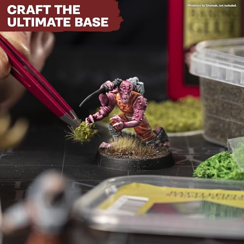 The Army Painter Battlefields Basing Set - Static Grass for Miniature Terrain Basing set - Static Grass & Free Basing Glue, Woodland Scenic Static Grass, Scenery Flocks - Master Quality Game Miniature
