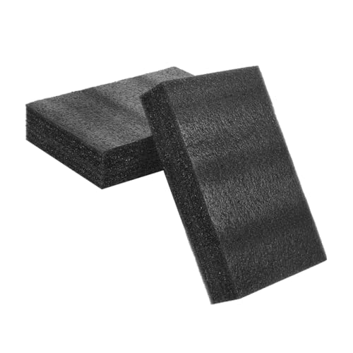 Holibanna 2PCS Black Polyethylene Foam Sheets Thick Foam Padding for Crafts Packaging and Shipping Soft Resilient Epe Inserts for Toolboxes Game Storage and Protective Lining