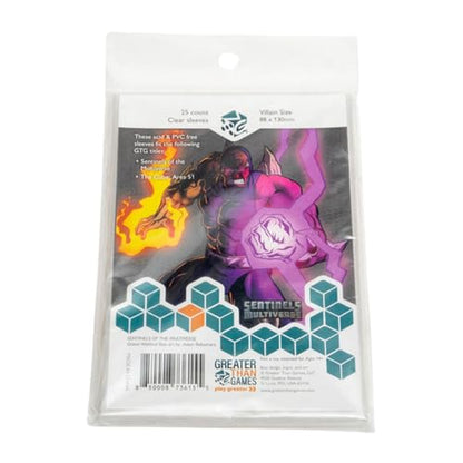 Greater Than Games: Card Sleeves: Large Size - 88x130 mm, 25 Sleeves, Clear, Acid Free & PVC Free, Card Game Protective Accessory - style: Large (88x130)