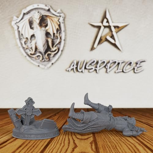 Vampire Swordsman Tabletop Unpainted Miniature Set, DND Minis for Dungeons and Dragons,Fantasy Role Playing Figurine, Great for Vampire Encounters & Gothic Theming- AS197