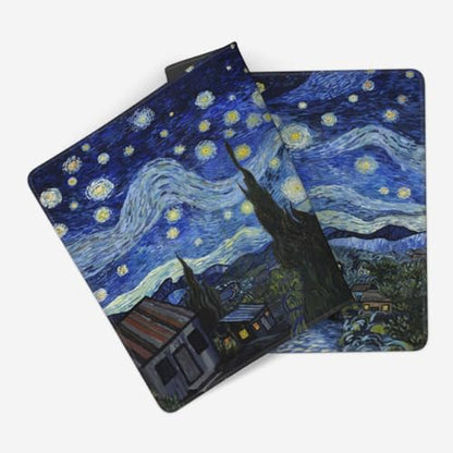 MTG Playmat Art Starry Night Board Game Card Game Trading Card Game Play Mat TCG Mat Desk Pad Original Hand Painted Stitched Edges Rubber Base Smooth Surface 23.5x13.7in