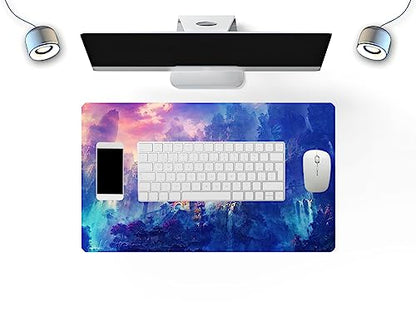MTG Playmat Forest, TCG Game Play Mat for MTG Landscape Trading Card Smooth Cloth Surface Mousepad Battle Game 23.6X 13.7 inches - color: Mtg Playmat 3