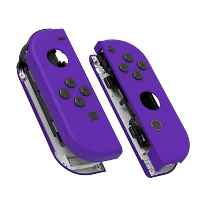 eXtremeRate Replacement Handheld Controller Housing with Full Set Buttons, DIY Replacement Shell Case for NS & NSO Console – Console Shell NOT Included - color: Purple