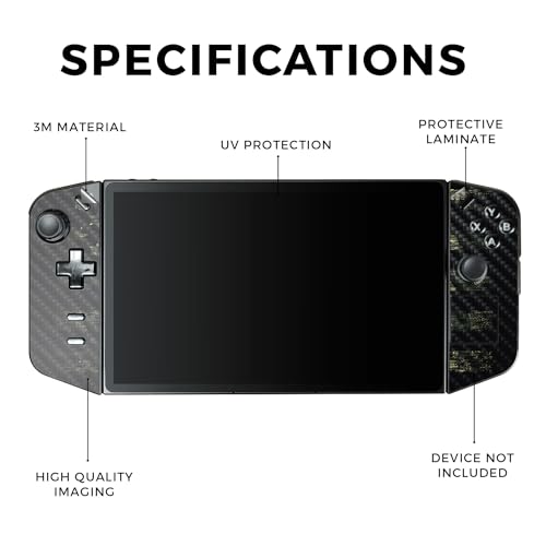 Carbon Fiber Gaming Skin Compatible with Lenovo Legion Go - American Camo - Premium 3M Vinyl Protective Wrap Decal Cover - Easy to Apply | Crafted in The USA by MightySkins - color: American Camo, style: Carbon Fiber Textured Finish