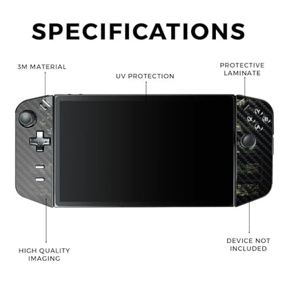 Carbon Fiber Gaming Skin Compatible with Lenovo Legion Go - American Camo - Premium 3M Vinyl Protective Wrap Decal Cover - Easy to Apply | Crafted in The USA by MightySkins - color: American Camo, style: Carbon Fiber Textured Finish