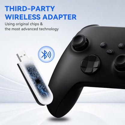 ELUTENG USB Wireless Adapter for PS5 & Xbox Plug and Play Wireless Controller Converter Dongle Bluetooth Controller USB Adapter Compatible with PS5/PS3/PS4/SWITCH PRO/Xbox ONE/Slim - color: White